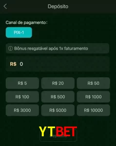 deposits YTBET